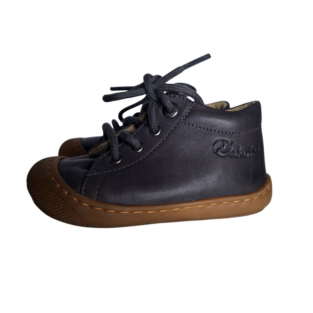 Naturino Cocoon Leather Baby Ankle Booties US 5/5.5 EU21 Infant Walkers Non-Slip